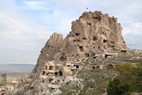Castle at top of Usihar, near Goreme, Cappadocia