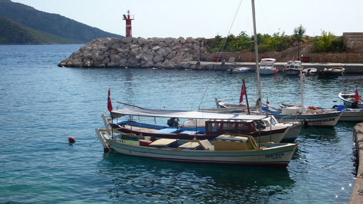 Kalkan Marina and harbour break-wall