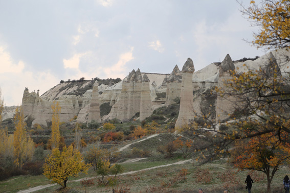 Rock formations at Love Valley near Goreme