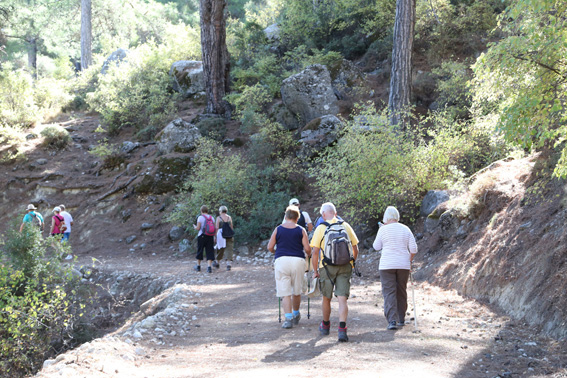 A group of walkers along the Lycian Way